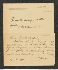 k.k. naturhistorisches Hofmuseum, Intendanzakten 1885-1896 (Hauer), Aktenzahl Z.686/1890, Seite 1